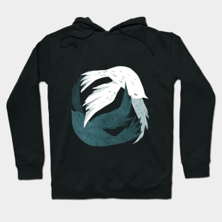 Yin Yang Birds in Flight Hoodie